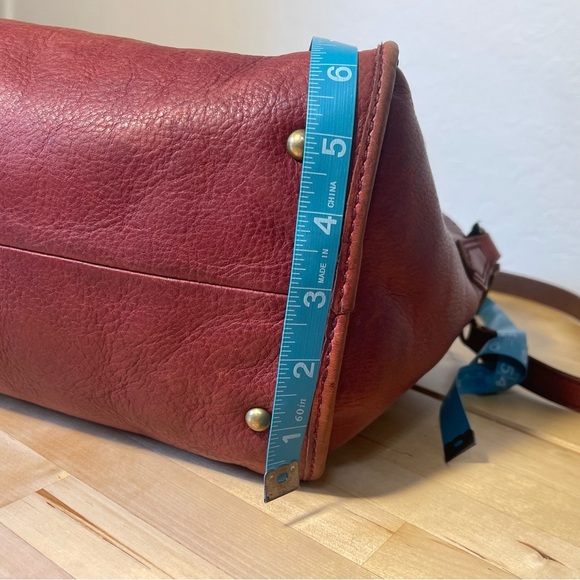 1937 Accessories Camden Satchel Doctors Bag Red Burgundy Leather - Picture 14 of 15